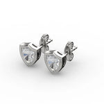 Load image into Gallery viewer, AGGIE SHIELD™ DIAMOND 14K GOLD SOLITAIRE STUDS