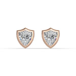 Load image into Gallery viewer, AGGIE SHIELD™ DIAMOND 14K GOLD SOLITAIRE STUDS