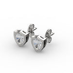 Load image into Gallery viewer, AGGIE SHIELD™ DIAMOND 14K GOLD SOLITAIRE STUDS