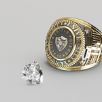 Load image into Gallery viewer, Texas A&M class ring shown with a custom Aggie Shield diamond.