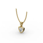 Load image into Gallery viewer, AGGIE SHIELD™ DIAMOND 14K GOLD SOLITAIRE PENDANT