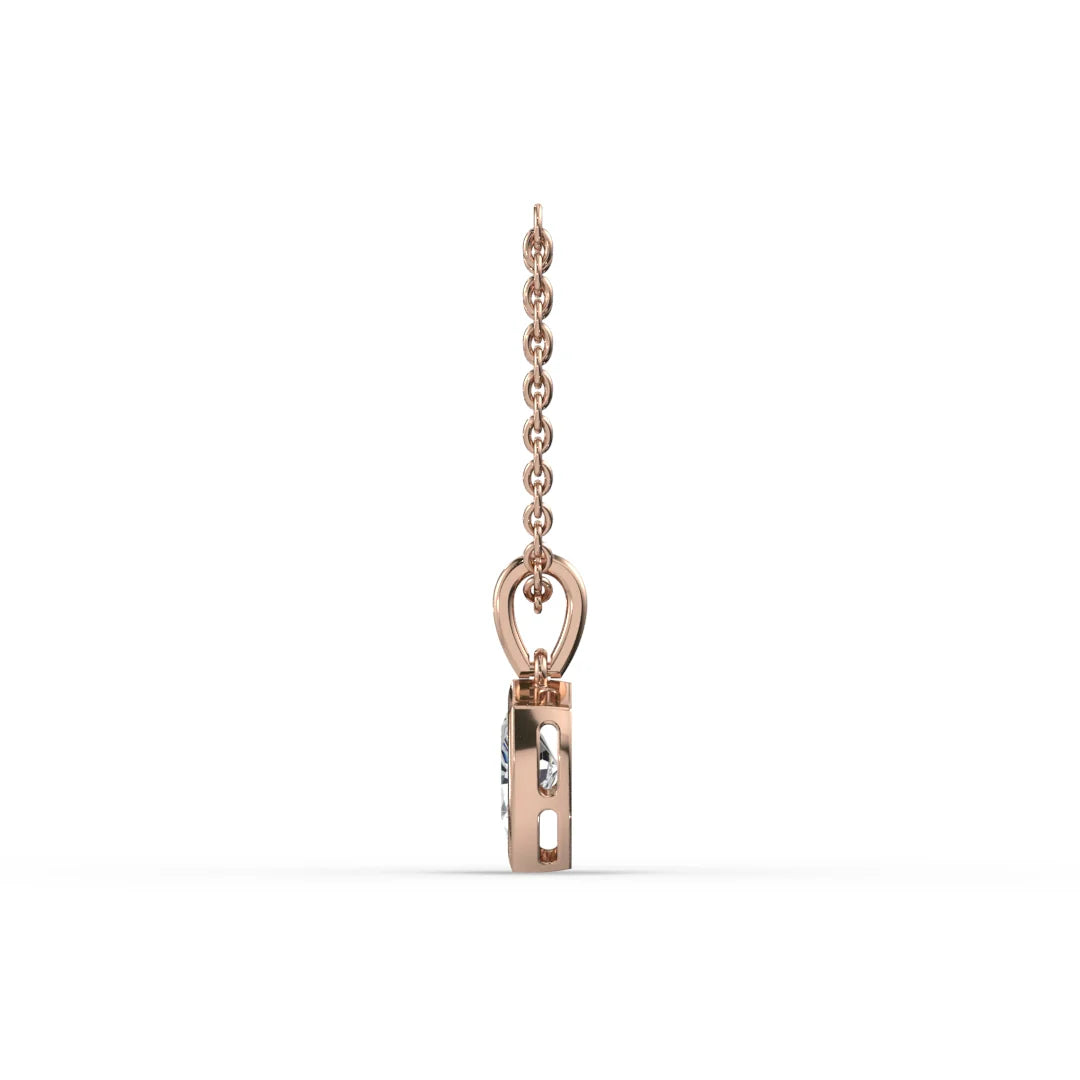 AGGIE SHIELD™ DIAMOND 14K GOLD SOLITAIRE PENDANT