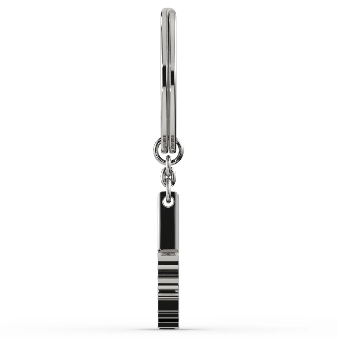 Gig'Em Silver and Garnet Spirit Keychain