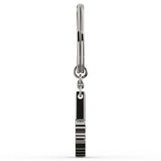 Gig'Em Silver and Garnet Spirit Keychain