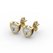 AGGIE SHIELD™ DIAMOND 14K GOLD SOLITAIRE STUDS