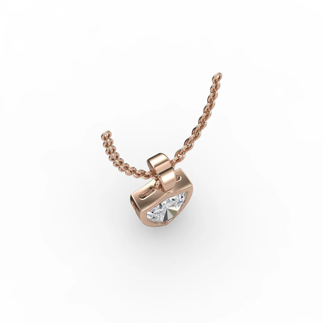 AGGIE SHIELD™ DIAMOND 14K GOLD SOLITAIRE PENDANT