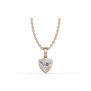 AGGIE SHIELD™ DIAMOND 14K GOLD SOLITAIRE PENDANT