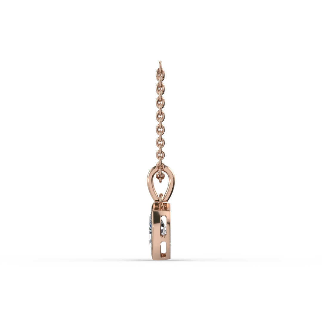 AGGIE SHIELD™ DIAMOND 14K GOLD SOLITAIRE PENDANT