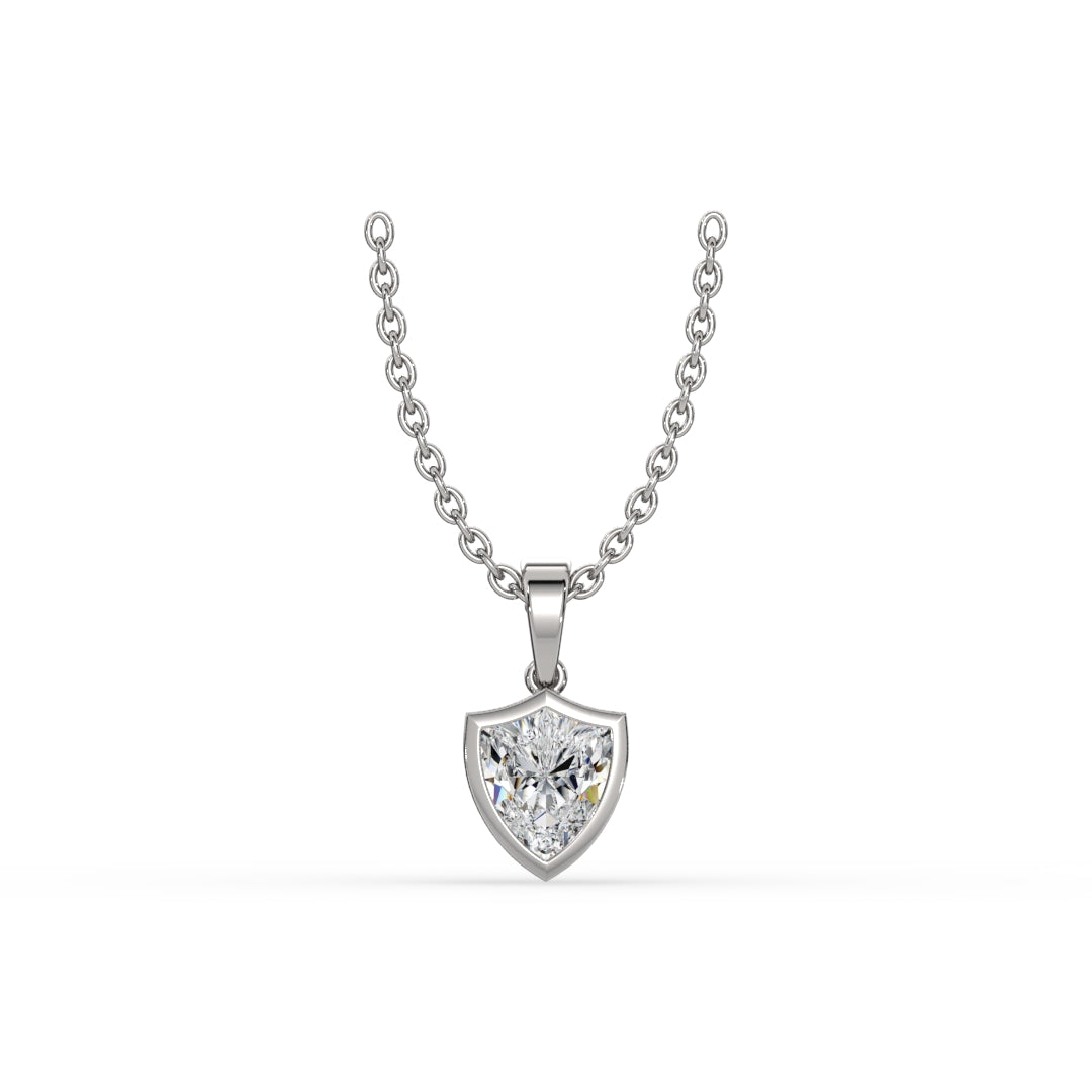AGGIE SHIELD™ DIAMOND 14K GOLD SOLITAIRE PENDANT