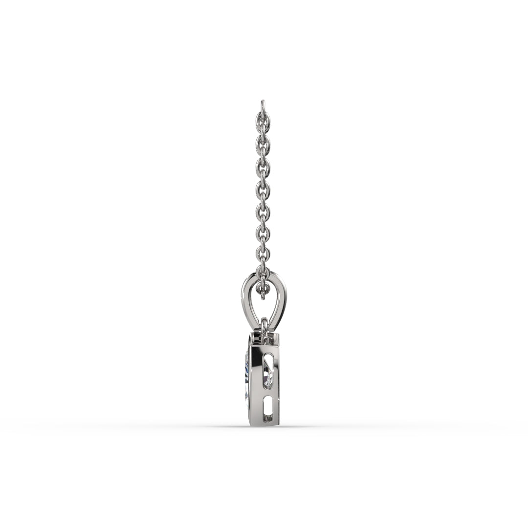 AGGIE SHIELD™ DIAMOND 14K GOLD SOLITAIRE PENDANT