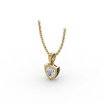 Load image into Gallery viewer, AGGIE SHIELD™ DIAMOND 14K GOLD SOLITAIRE PENDANT
