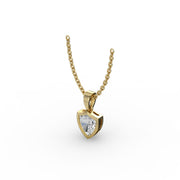 AGGIE SHIELD™ DIAMOND 14K GOLD SOLITAIRE PENDANT