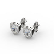 AGGIE SHIELD™ DIAMOND 14K GOLD SOLITAIRE STUDS