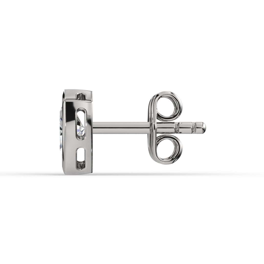 AGGIE SHIELD™ DIAMOND 14K GOLD SOLITAIRE STUDS