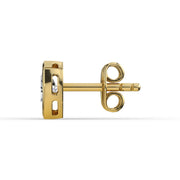 AGGIE SHIELD™ DIAMOND 14K GOLD SOLITAIRE STUDS