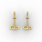 AGGIE SHIELD™ DIAMOND 14K GOLD SOLITAIRE STUDS