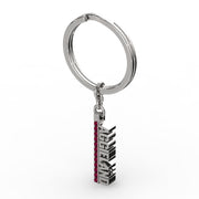 AggieLand Silver and Garnet Spirit Tag Keychain