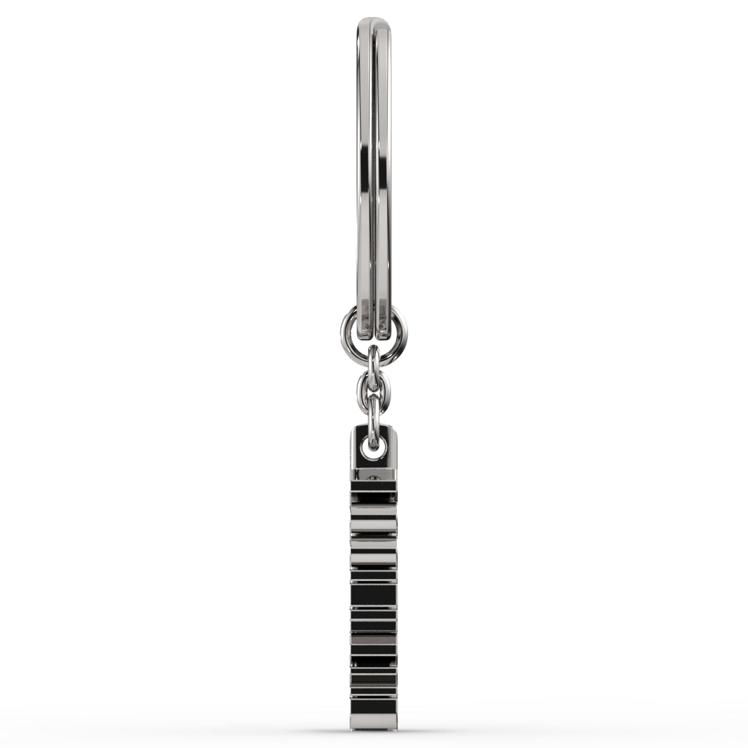 AggieLand Silver and Garnet Spirit Tag Keychain