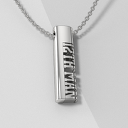 12th Man Silver Texas A&M Modern Tag Pendant