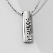 Aggieland Silver Texas A&M Modern Tag Pendant