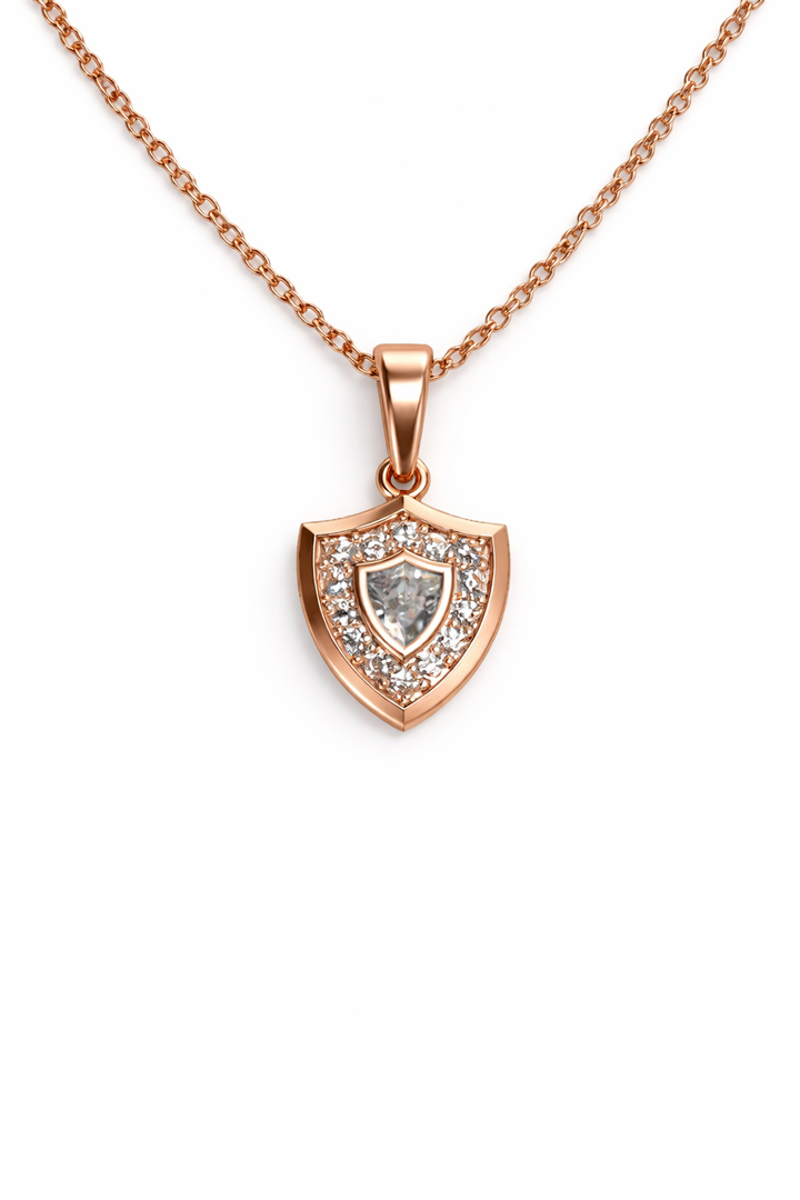 Aggie Shield™ Diamond 14K Rose Gold Pendant