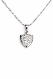 Aggie Shield™ Diamond 14K White Gold Pendant