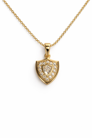 Aggie Shield™ Diamond 14K Yellow Gold Pendant