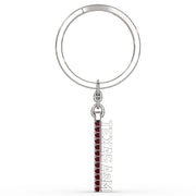 TEXAS A&M Silver and Garnet Spirit Keychain