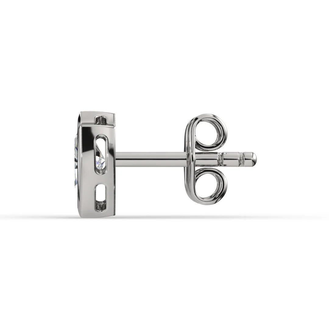 AGGIE SHIELD™ DIAMOND 14K GOLD SOLITAIRE STUDS