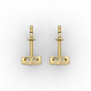 AGGIE SHIELD™ DIAMOND 14K GOLD SOLITAIRE STUDS