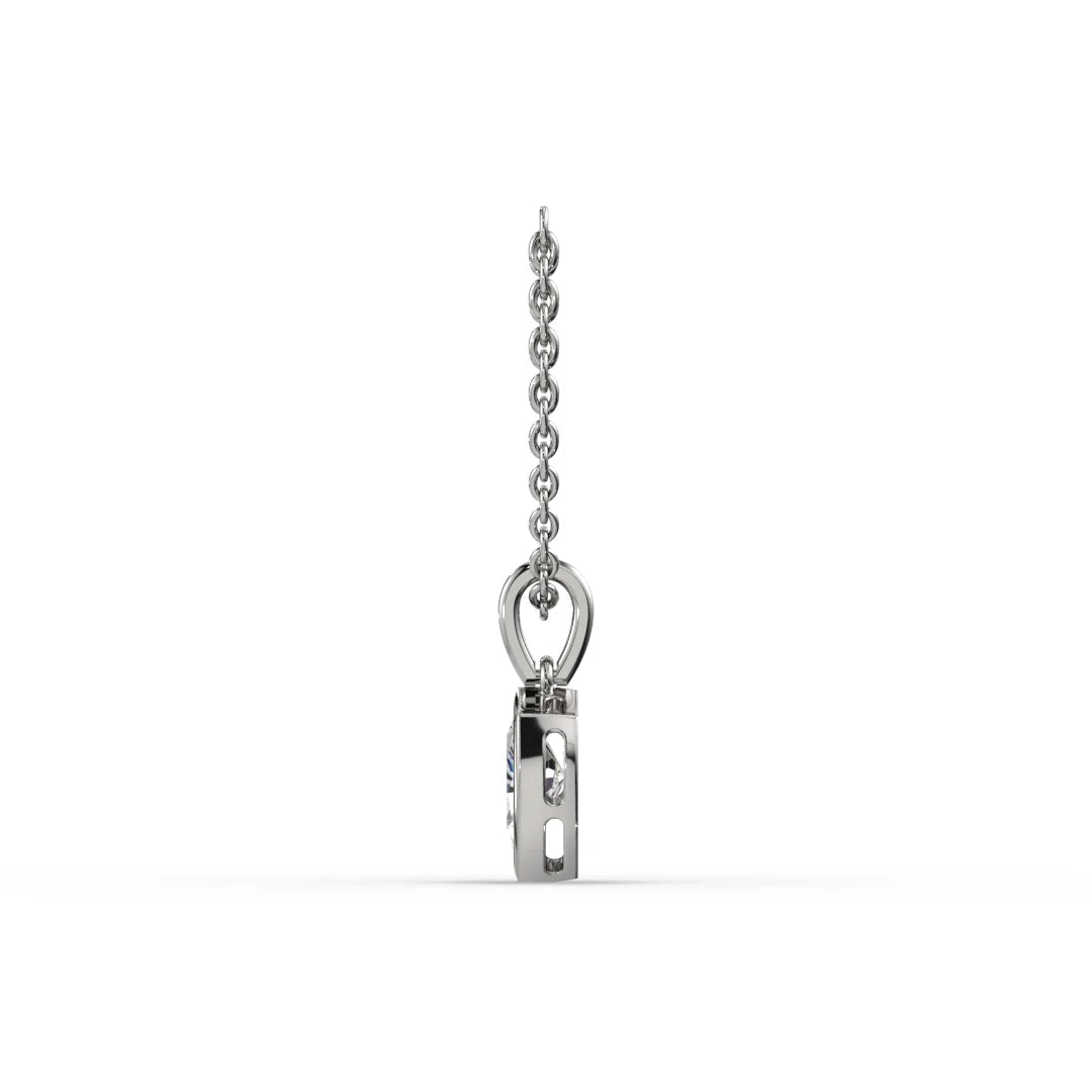 AGGIE SHIELD™ DIAMOND 14K GOLD SOLITAIRE PENDANT
