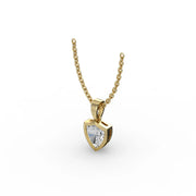AGGIE SHIELD™ DIAMOND 14K GOLD SOLITAIRE PENDANT
