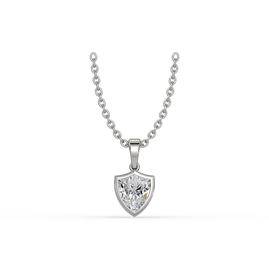AGGIE SHIELD™ DIAMOND 14K GOLD SOLITAIRE PENDANT