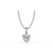 AGGIE SHIELD™ DIAMOND 14K GOLD SOLITAIRE PENDANT