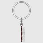 Load and play video in Gallery viewer, AggieLand Silver and Garnet Spirit Tag Keychain