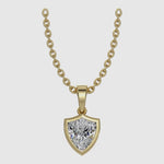 Load and play video in Gallery viewer, AGGIE SHIELD™ DIAMOND 14K GOLD SOLITAIRE PENDANT