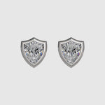 Load and play video in Gallery viewer, AGGIE SHIELD™ DIAMOND 14K GOLD SOLITAIRE STUDS