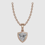 Load and play video in Gallery viewer, AGGIE SHIELD™ DIAMOND 14K GOLD SOLITAIRE PENDANT